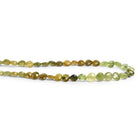 5mm Green Grossular Garnet Faceted Hearts 8.5 inch 40 beads - The Bead Traders