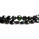 5mm Green & Indicolite Tourmaline Hearts 16 inch 75 beads - The Bead Traders
