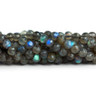 5mm Labradorite Faceted Rounds 12 inch 70 beads - The Bead Traders