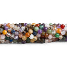 5mm Multi Gemstone Handcut Rounds 12 inch 61 beads - The Bead Traders