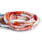 5mm Multi Pink Peruvian Opal Heishis 15 inch 175 beads - The Bead Traders