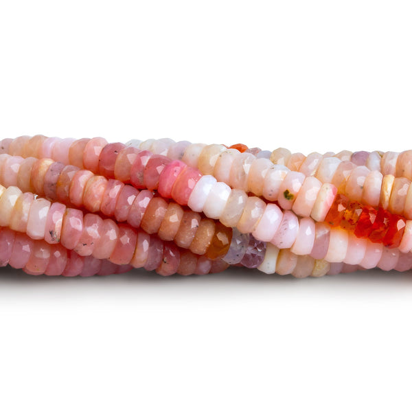 5mm Multi Pink Peruvian Opal Heishis 15 inch 175 beads