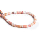 5mm Pink Peruvian Opal Plain Heishis 7.5 inch 53 beads - The Bead Traders