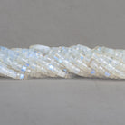 5mm Rainbow Moonstone Plain Heishis 14 inch 95 beads - The Bead Traders