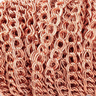 5mm Rose Gold plated Double Curb Link Chain 3 Feet - The Bead Traders