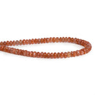 5mm Sunstone Plain Rondelles 8 inch 55 beads - The Bead Traders