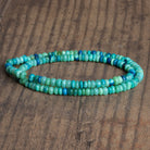 5mm Tide Pool Blue Opal Plain Rondelles 16 inch 130 beads - The Bead Traders