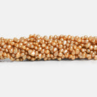 5x3mm Toffee Baroque Pearls 15 inch 115 beads - The Bead Traders