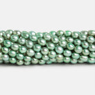 5x4.5mm Mint Oval Pearls 15 inch 73 beads - The Bead Traders