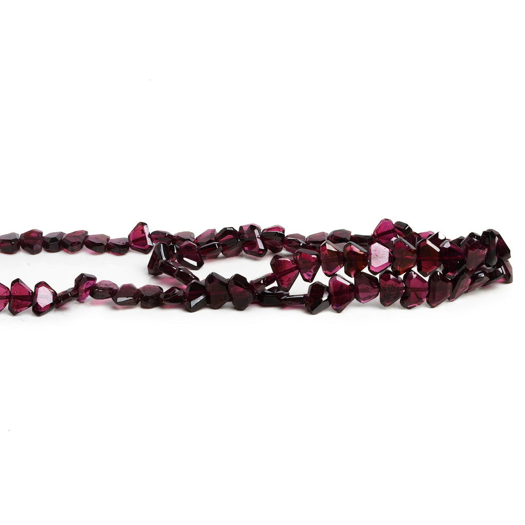 5x4mm Garnet Angular Half Moons 12 inch 78 beads - The Bead Traders