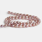 5x4mm Lilac Pink Oval Pearls 15 inch 65 beads - The Bead Traders