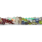 5x4mm Multi Gemstone Faceted Teardrops 15 inch 70 beads - The Bead Traders