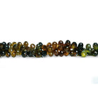 5x4mm Multicolor Tourmaline Faceted Teardrops 8.5 inch 93 beads - The Bead Traders