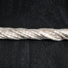 5x4mm Sterling Silver plated Copper Tubes 8 inch 49 beads - The Bead Traders