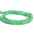 6 - 10mm Chrysoprase Faceted Rondelles 17 inch 75 beads - The Bead Traders