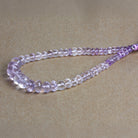 6 - 10mm Pink African Amethyst Faceted Rondelles 9.5 inch 55 beads - The Bead Traders
