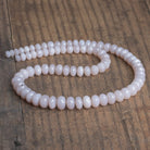 6-11mm Lavender Chalcedony Faceted Rondelles 18 inch 75 beads - The Bead Traders