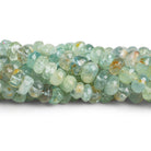 6-12mm Natural Aquamarine Plain Rondelles 16 inch 80 beads - The Bead Traders