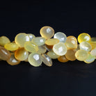 6 - 13mm Lemon Chiffon Chalcedony Faceted Hearts 7 inch 43 beads - The Bead Traders