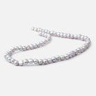 6 - 7 Warm Silver Baroque Large Hole Freshwater Pearls 16 inch 67pcs - The Bead Traders