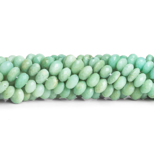 6-7mm Amazonite Faceted Rondelles 14 inch 85 beads