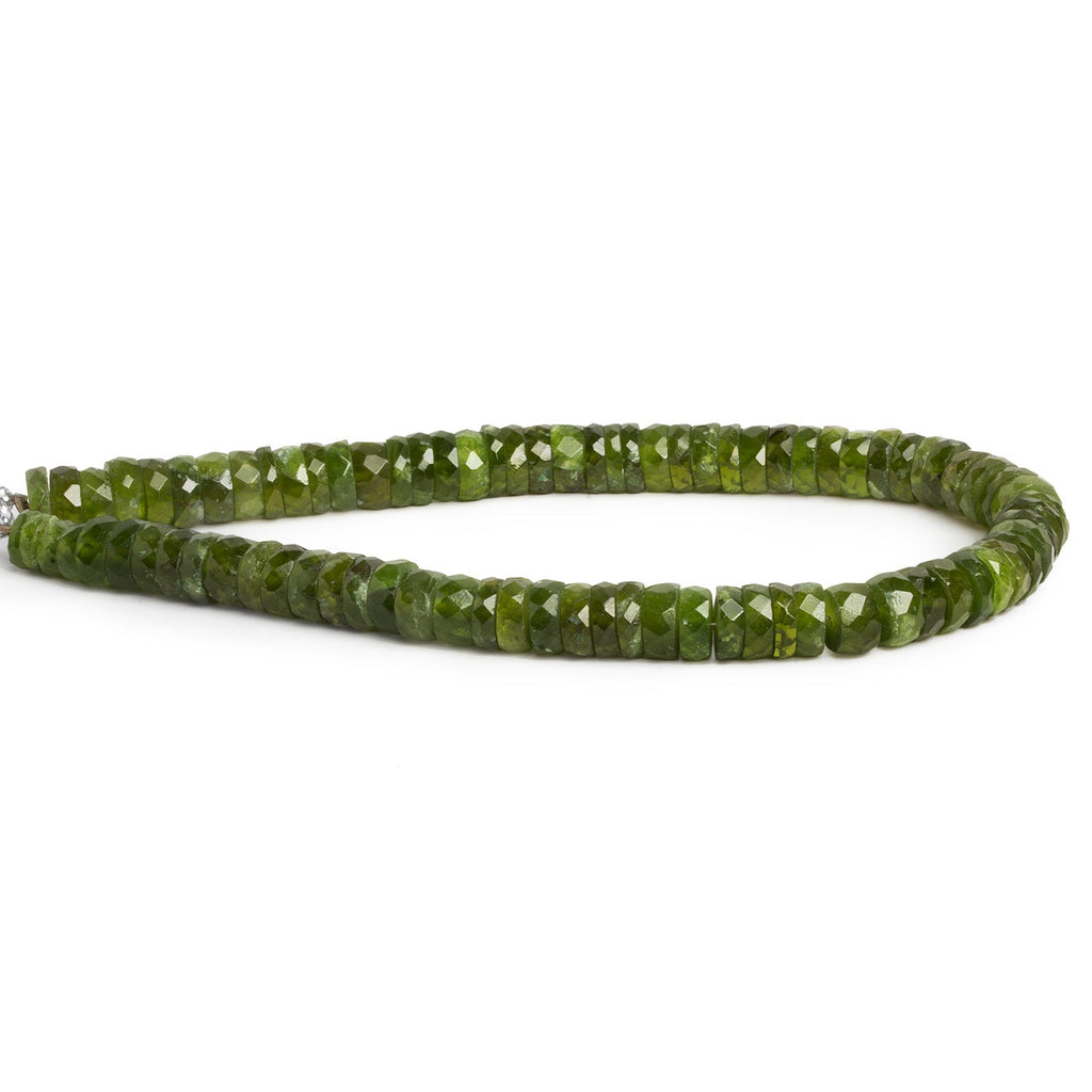 6 - 7mm Idocrase Faceted Heishis 8 inch 75 beads - The Bead Traders