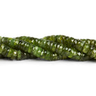 6 - 7mm Idocrase Faceted Heishis 8 inch 75 beads - The Bead Traders