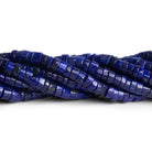 6 - 7mm Lapis Lazuli Handcut Heishi 12 inch 95 beads - The Bead Traders