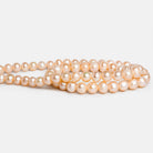 6 - 7mm Peach Off Round Pearls 15 inch 65 beads - The Bead Traders
