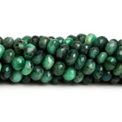 6-8mm Brazilian Emerald Faceted Rondelles 16 inch 81 beads - The Bead Traders