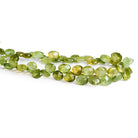 6 - 8mm Grossular Garnet Faceted Hearts 8 inch 51 beads - The Bead Traders