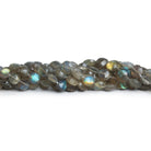 6 - 8mm Labradorite Faceted Coins 14 inch 53 beads - The Bead Traders