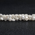 6 - 8mm Mystic White Sapphire Plain Hearts 16 inch 55 beads - The Bead Traders