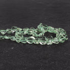 6 - 9mm Prasiolite Plain Hearts 14 inch 42 beads - The Bead Traders
