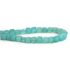 6 - 9mm Seafoam Blue Chalcedony 7 inch 21 beads - The Bead Traders
