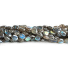 9x7-12x8mm Mystic Labradorite plain nugget beads 8 inch 18 pieces - The Bead Traders
