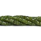 6.5mm Idocrase Faceted Heishis 8 inch 85 beads - The Bead Traders