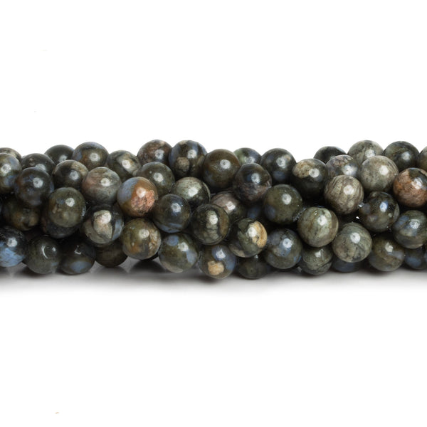 6.5mm Rhyolite Plain Rounds 15 inch 57 beads