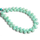 6mm Amazonite Faceted Pillows 7.5 inch 49 beads - The Bead Traders