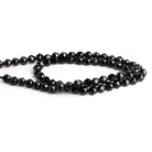 6mm Black Spinel Faceted Rounds 15 inch 68 beads - The Bead Traders