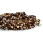 6mm Brown Agate Plain Rounds 15 inch 60 beads - The Bead Traders