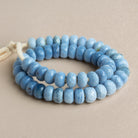 6mm Denim Opal Large Hole Rondelles 8 inch 51 beads - The Bead Traders
