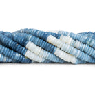 6mm Denim Opal Plain Heishis 16 inch 180 beads - The Bead Traders