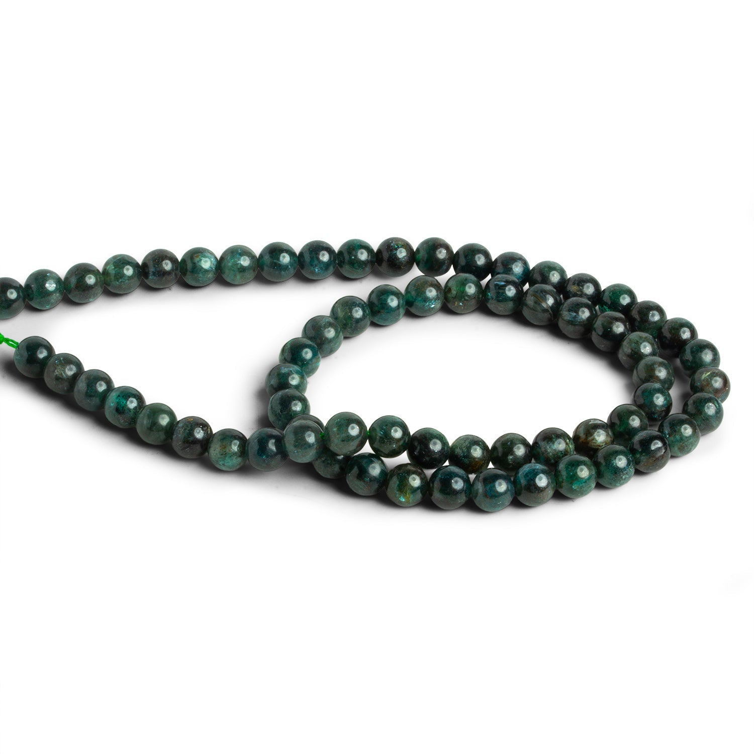 6mm Kyanite Plain Rounds 16 inch 60 beads - The Bead Traders