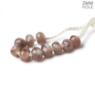 6mm Large Hole Chocolate Moonstone Faceted Rondelles 10 Beads - The Bead Traders