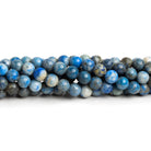 6mm Light Lapis Lazuli Plain Rounds 15 inch 63 beads - The Bead Traders