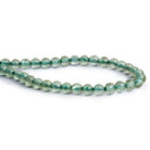 6mm Prasiolite 2mm Large Hole Faceted Rounds 8 inch 33 beads - The Bead Traders
