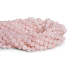 6mm Rose Quartz Plain Rounds 15 inch 60 beads - The Bead Traders