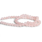 6mm Rose Quartz Plain Rounds 15 inch 60 beads - The Bead Traders