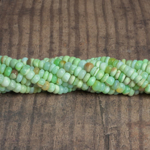 6mm Spring Green Opal Plain Rondelles 16 inch 100 beads – The